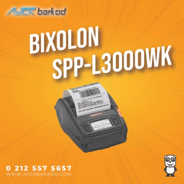 bixolon-spp-l3000wk Bixolon SPP-L3000WK Taşınabilir Barkod Yazıcı